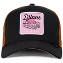 schwarze-und-braune-trucker-cap-do-nothing-club-hft-dnc-pool-von-djinns