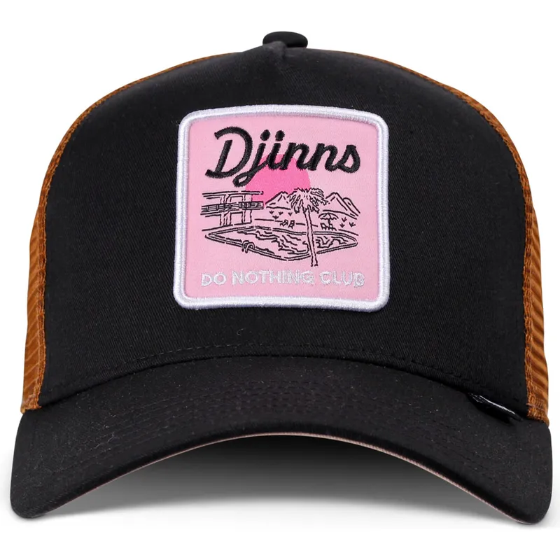gorra-trucker-sort-og-brun-do-nothing-club-hft-dnc-pool-af-djinns
