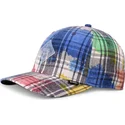 djinns-truefit-dirty-check-6p-snapback-cap-mit-gebogenem-schirm-in-multicolor