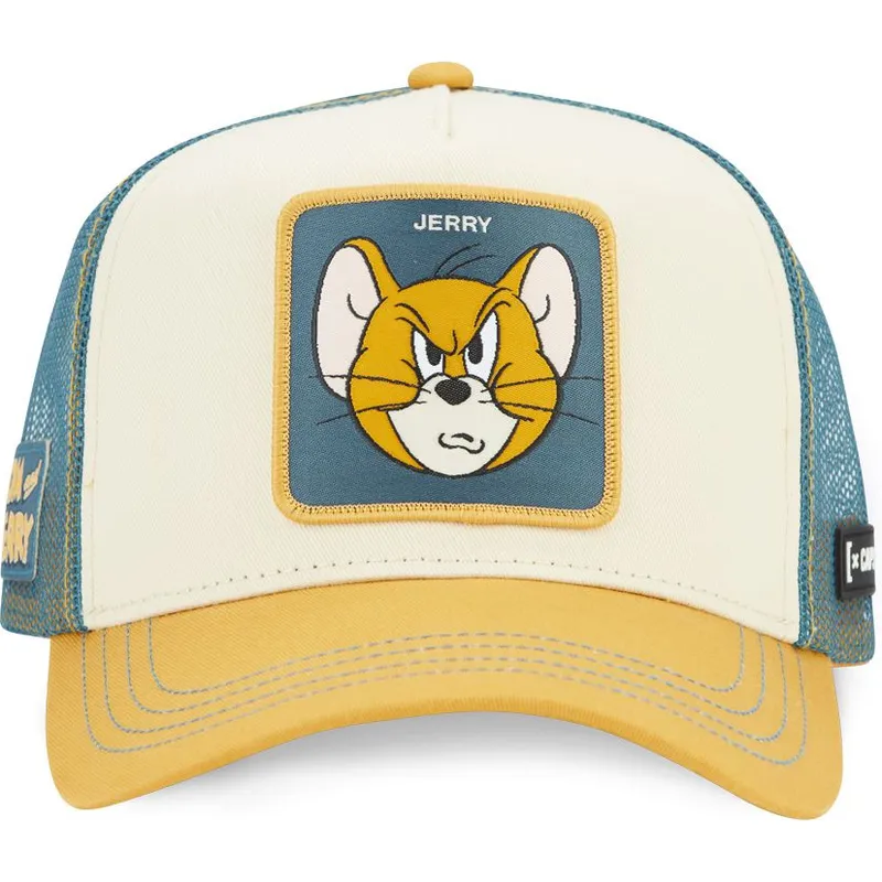 beige-og-bla-trucker-kasket-jerry-taj6-jer-looney-tunes-fra-capslab