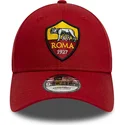 shapka-izvita-chervena-reguliruema-9forty-core-na-associazione-sportiva-roma-serie-a-ot-new-era