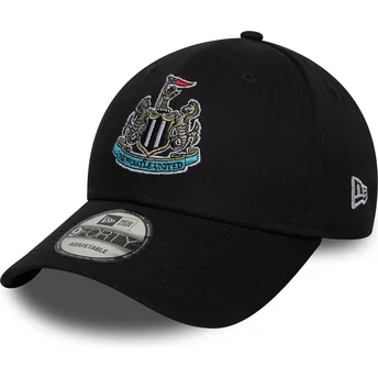 New Era Извита Периферия 9FORTY Core Newcastle United Football Club Premier League Черна Регулируема Шапка