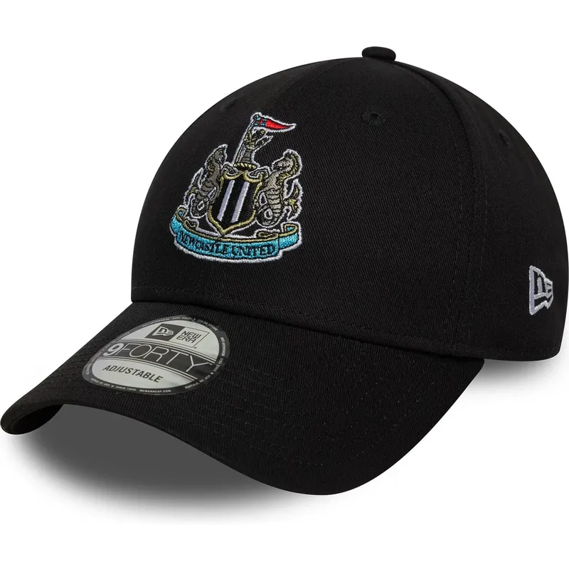 sort-justerbar-curved-kasket-9forty-core-fra-newcastle-united-football-club-premier-league-fra-new-era