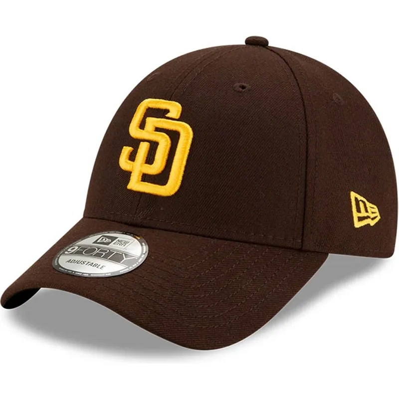 braune-verstellbare-curved-cap-9forty-the-league-der-san-diego-padres-mlb-von-new-era