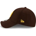9forty-the-league-mlb-san-diego-padres-verstellbare-braune-kappe-von-new-era