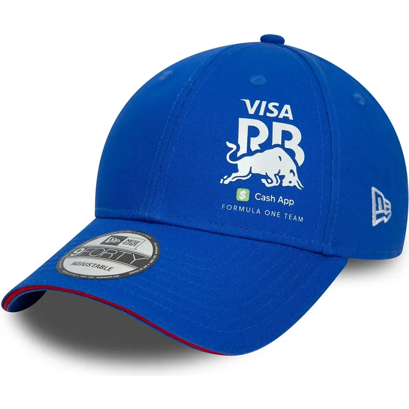 casquette-courbee-bleue-ajustable-9forty-flawless-racing-bulls-f1-team-formula-1-new-era