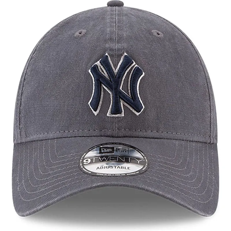 new-era-izvita-kozirka-sino-logo-9twenty-core-classics-new-york-yankees-mlb-siva-reguliruema-shapka