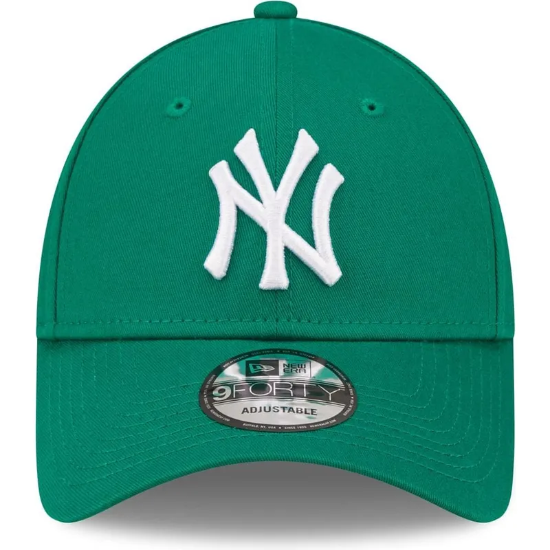 new-era-izvita-periferiya-damska-9forty-league-essential-new-york-yankees-mlb-zelena-reguliruema-shapka