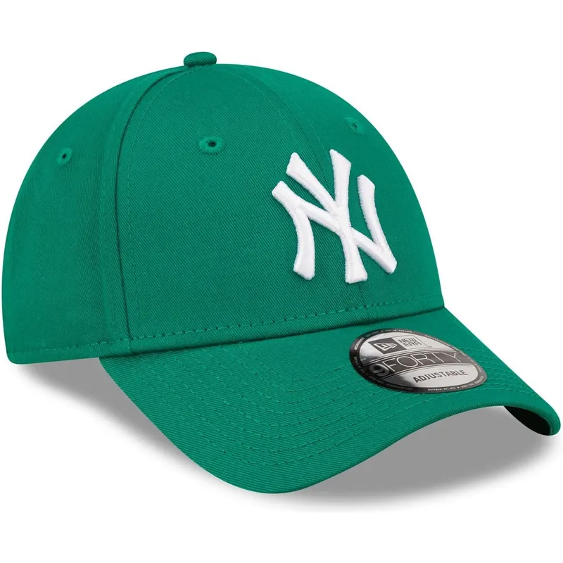 new-era-izvita-periferiya-damska-9forty-league-essential-new-york-yankees-mlb-zelena-reguliruema-shapka