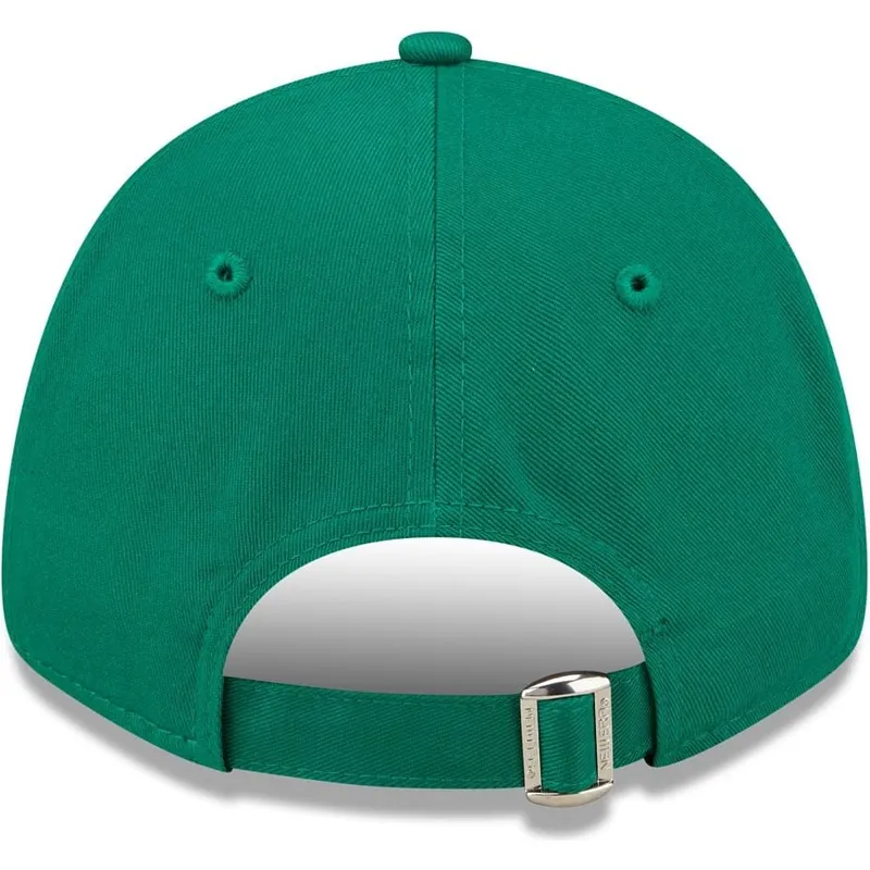 grune-gebogene-verstellbare-damen-cap-9forty-league-essential-der-new-york-yankees-mlb-von-new-era