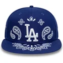 casquette-plate-bleue-ajustee-59fifty-paisley-los-angeles-dodgers-mlb-new-era