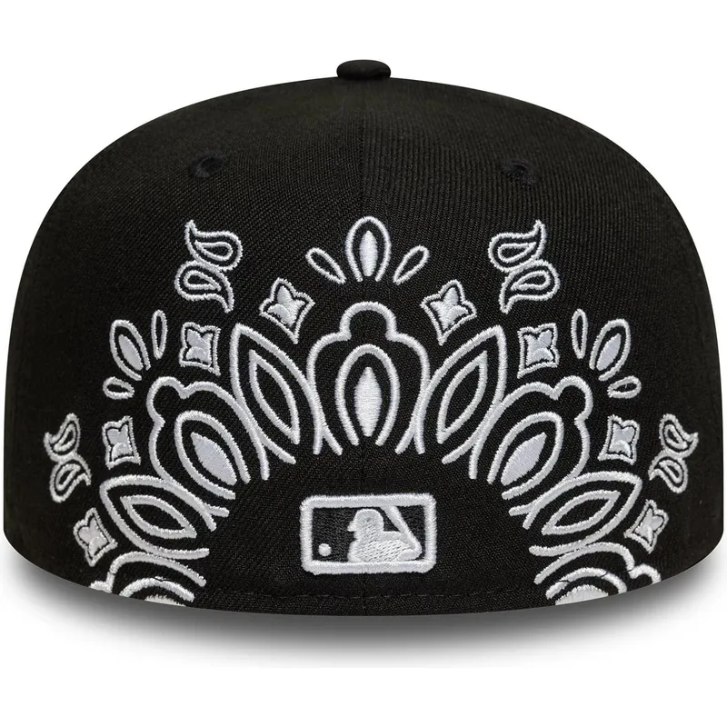 schwarze-enganliegende-59fifty-flatcap-paisley-der-new-york-yankees-mlb-von-new-era