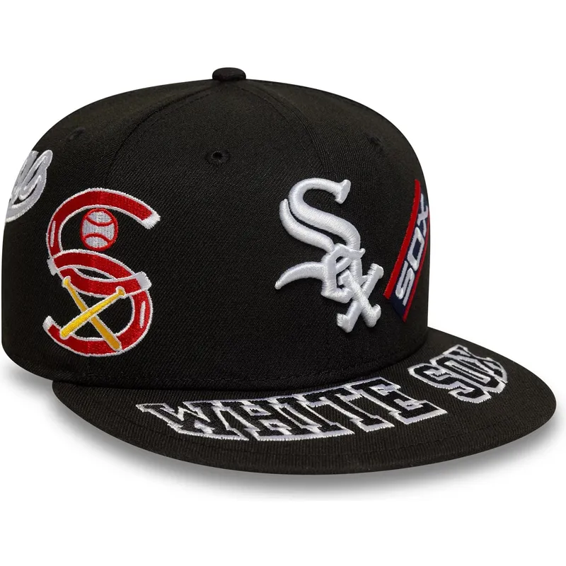 shapka-ploska-cherna-prilepnala-59fifty-all-over-na-chicago-white-sox-mlb-ot-new-era
