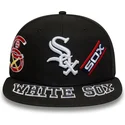 gorra-plana-negra-ajustada-59fifty-all-over-de-chicago-white-sox-mlb-de-new-era