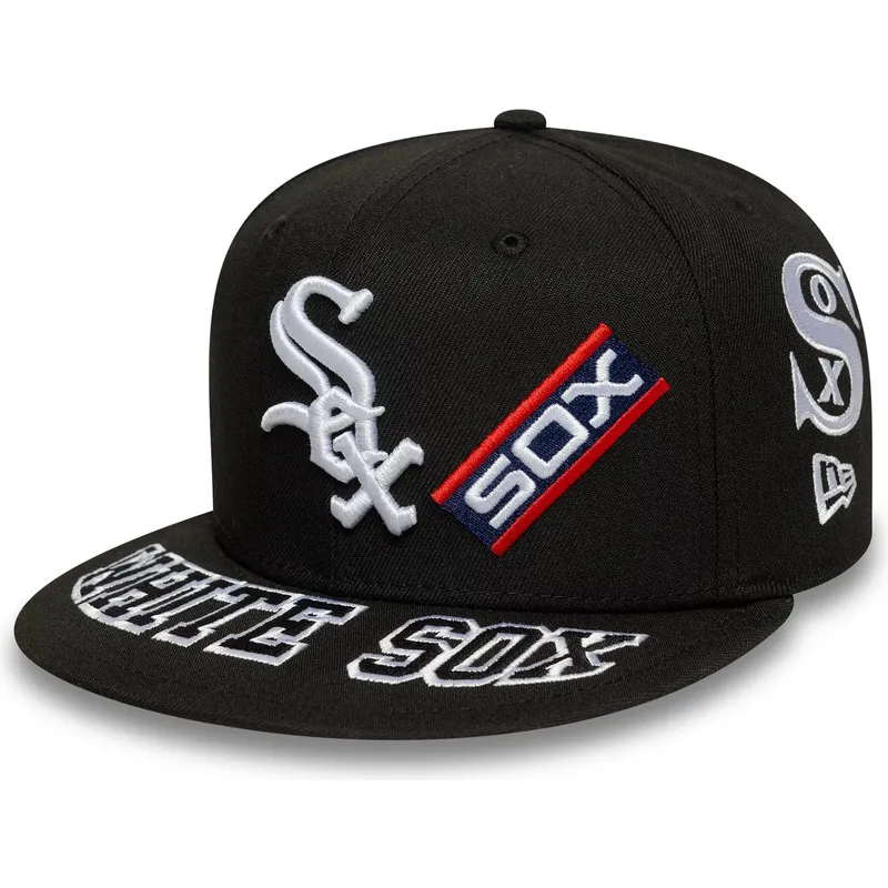 shapka-ploska-cherna-prilepnala-59fifty-all-over-na-chicago-white-sox-mlb-ot-new-era
