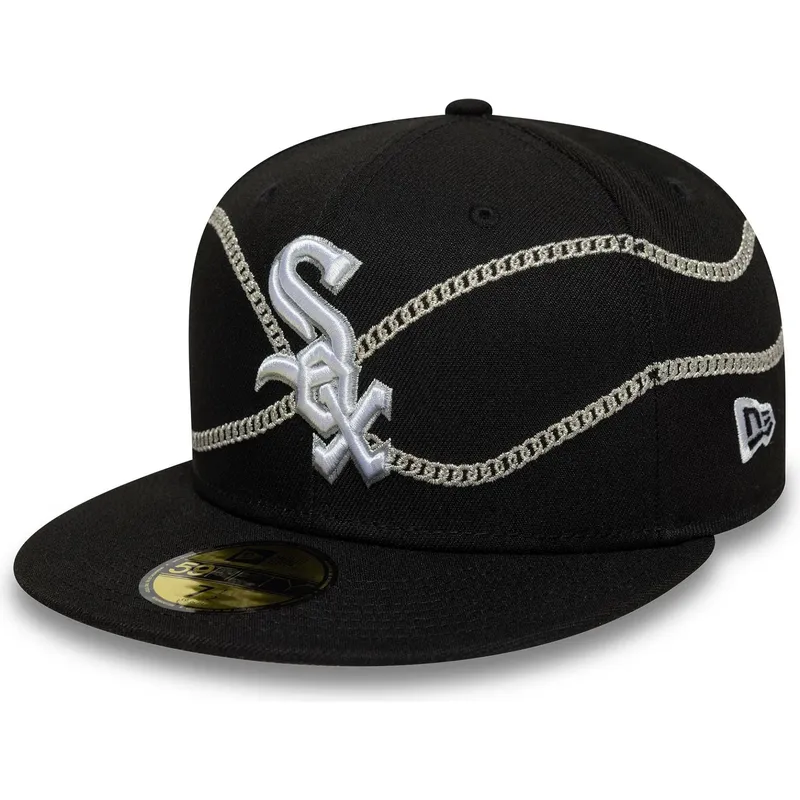 shapka-ploska-cherna-prilepnala-59fifty-chain-wrap-na-chicago-white-sox-mlb-ot-new-era