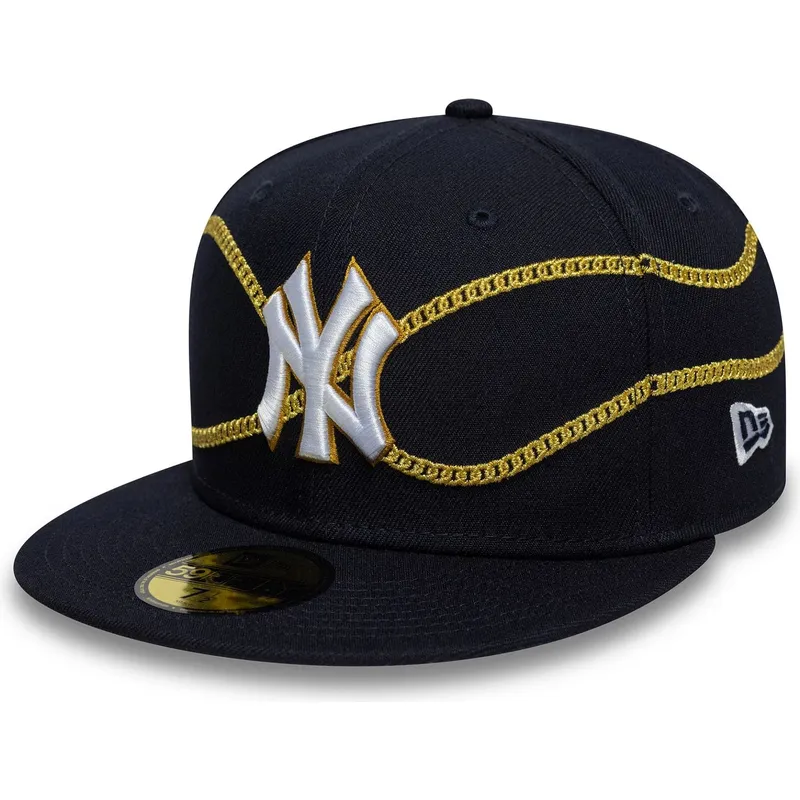 new-era-new-york-yankees-mlb-59fifty-chain-wrap-navybla-fitted-cap