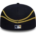 flad-marinebla-tilpasset-59fifty-chain-wrap-kasket-fra-new-york-yankees-mlb-fra-new-era
