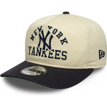 Gorra curva beige y azul marino snapback 19TWENTY Heritage de New York Yankees MLB de New Era