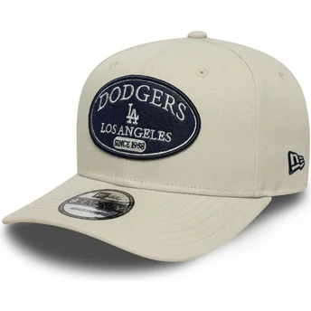 Casquette courbée beige snapback 9SEVENTY Stretch Snap Patch Los Angeles Dodgers MLB New Era