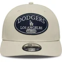 shapka-izvita-bezhov-snapbek-9seventy-stretch-snap-patch-na-los-angeles-dodgers-mlb-ot-new-era