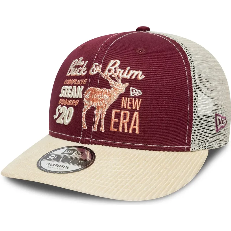 shapka-izvita-chervena-snapbek-9fifty-cord-ot-new-era
