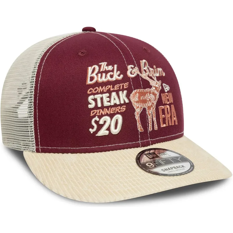 shapka-izvita-chervena-snapbek-9fifty-ot-new-era
