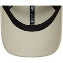 new-era-curved-brim-9forty-badge-beige-adjustable-cap