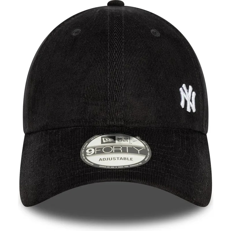 schwarze-verstellbare-curved-cap-9forty-flawless-cord-der-new-york-yankees-mlb-von-new-era