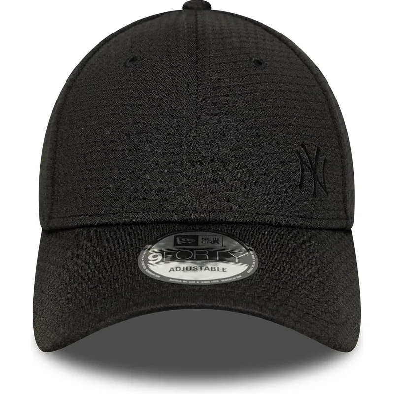 sort-curved-snapback-kasket-med-sort-logo-9forty-flawless-mesh-fra-new-york-yankees-mlb-fra-new-era
