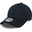 new-era-mlb-new-york-yankees-9forty-flawless-mesh-snapback-kappe-mit-gebogenem-schirm-marineblauem-logo-und-marineblauem-snapbac