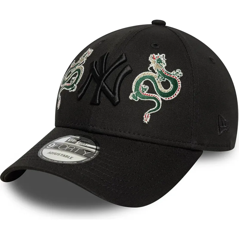 shapka-izvita-cherna-reguliruem-9forty-icon-na-new-york-yankees-mlb-ot-new-era