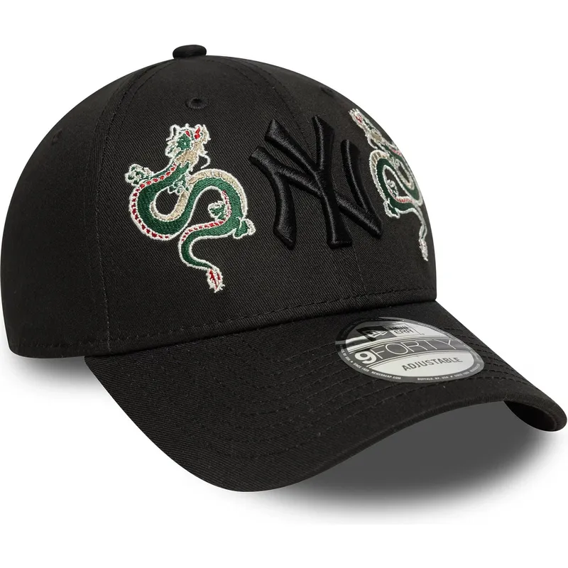 shapka-izvita-cherna-reguliruem-9forty-icon-na-new-york-yankees-mlb-ot-new-era