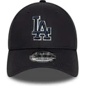 verstellbare-marineblaue-9forty-team-outline-kappe-mit-gebogenem-schirm-und-blauem-logo-der-los-angeles-dodgers-mlb-von-new-era