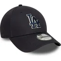 verstellbare-marineblaue-9forty-team-outline-kappe-mit-gebogenem-schirm-und-blauem-logo-der-los-angeles-dodgers-mlb-von-new-era