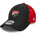 shapka-izvita-cherna-reguliruem-9forty-na-ducati-motor-motogp-ot-new-era