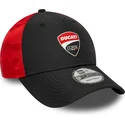 shapka-izvita-cherna-reguliruem-9forty-na-ducati-motor-motogp-ot-new-era