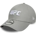 graue-gebogene-snapback-kappe-9forty-core-von-ufc-ultimate-fighting-championship-von-new-era