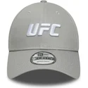 graue-gebogene-snapback-kappe-9forty-core-von-ufc-ultimate-fighting-championship-von-new-era