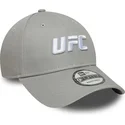 graue-gebogene-snapback-kappe-9forty-core-von-ufc-ultimate-fighting-championship-von-new-era