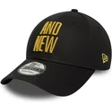 9forty-metallic-champ-verstellbare-schwarze-kappe-ufc-ultimate-fighting-championship-and-new-von-new-era