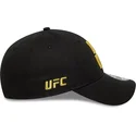 sort-justerbar-kurvet-kasket-9forty-metallic-champ-fra-ufc-ultimate-fighting-championship-and-new-fra-new-era