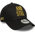 verstellbare-schwarze-curved-cap-9forty-metallic-champ-der-ufc-ultimate-fighting-championship-and-still-von-new-era
