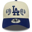 shapka-izvita-bezhov-snapbek-a-frame-paisley-na-los-angeles-dodgers-mlb-ot-new-era
