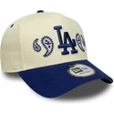 shapka-izvita-bezhov-snapbek-a-frame-paisley-na-los-angeles-dodgers-mlb-ot-new-era