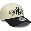 gorra-curva-beige-y-azul-marino-snapback-a-frame-paisley-de-new-york-yankees-mlb-de-new-era