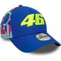 shapka-izvita-sinya-snapbek-9forty-fanwear-na-valentino-rossi-vr46-motogp-ot-new-era