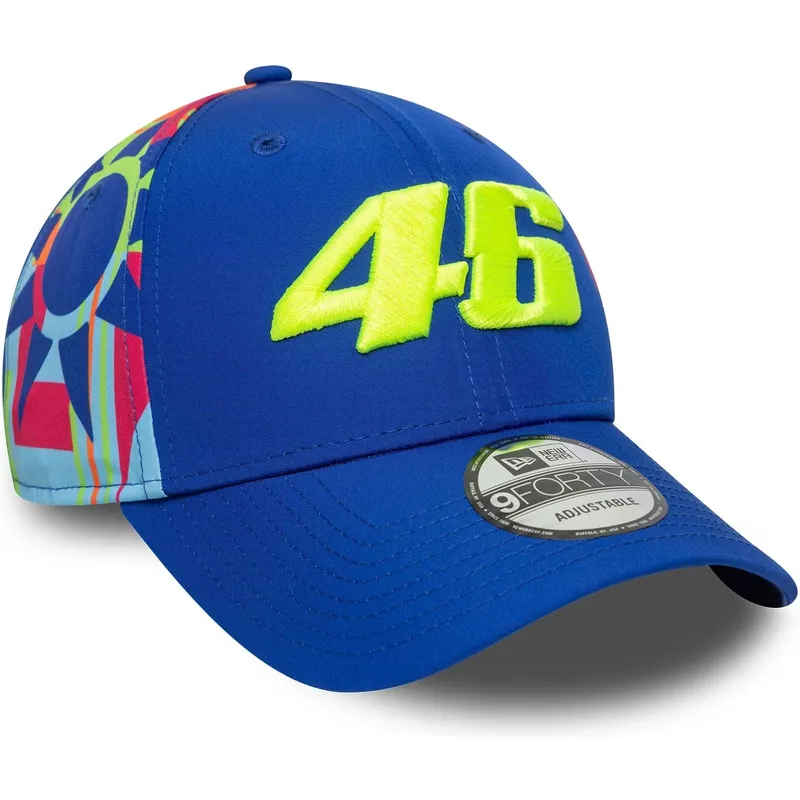 shapka-izvita-sinya-snapbek-9forty-fanwear-na-valentino-rossi-vr46-motogp-ot-new-era