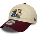 shapka-izvita-bezhov-reguliruem-9twenty-na-garfield-odie-ot-new-era