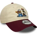 shapka-izvita-bezhov-reguliruem-9twenty-na-garfield-odie-ot-new-era